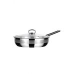 Saphire 26 Cm Celik Sapli Cam Kapakli Tava Sap-4790