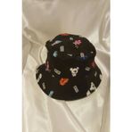 Şapka Bucket Şapka Balıkçı Kova Şapka Unisex Yuvarlak Şapka Figürlü