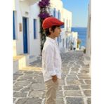 Şapkacımadam Erkek Çocuk Ördek Kasket Şapka - 10 - 14 Yaş - Kırmızı