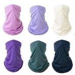 Şapkalar Bandana Yüz Kapağı Maske Geniş Kafa Bandı - Baş Bandı Balaclava Tüp Maske Çok Fonksiyonlu Şapka, Dış Mekan Spor İçin Uygun (6 Parça), çok renkli, L