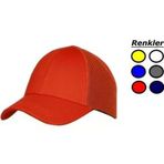 Şapkalı Baret Sport Model Kırmızı