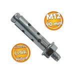 Saplamali Gomlek Celik Dubel M12x90 Mm Raf Montaj Baglanti Zemin Monte Tavan Beton Asma Aparat