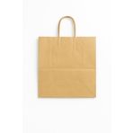 Saplı Kraft Kağıt Alışveriş Çantası 44x33,5 cm Dayanıklı Karton Poşet 1 Adet