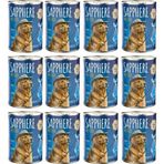 Sapphere 400 gr 12 Adet Balıklı Yetişkin Köpek Maması Konserve