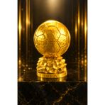 Sapphire 3D FIFA Altın Futbol Kupası Dekoratif Biblo – Şampiyonluk Kupası Masaüstü Ofis Ev Dekoru -GS-BJK-