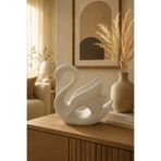 Sapphire 3D Modern Dekoratif Kuğu Biblo Minimalist Ev Dekoru Salon Masa Süsü