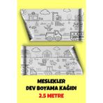 Sapphire Onlinestore Meslekleri Öğreniyorum Dev Boyama Kağıdı 2.5 Metre Rulo Aktivite Boyama Kağıdı
