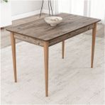 Sar Pakete Lois Atlantik 72X112 Mdf Ahşap Ayaklı Kaliteli Sabit Mutfak Masası - Çam - 112 x 72