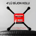 Sara 4 Lü Bijon Anahtarıbijon Kolu 17X19X21X23 Yerli Üretim