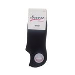 SARA DONNA Sara Donna 3 Çift Siyah Renk Dikişsiz Sneaker Görünmez Çorap Siyah 36-40