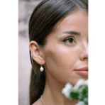 Sara Gümüş Barok İnci Küpe