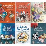 Sara Şahinkanat 6 Kitap Set - Üç Kedi Bir Minik + Annemin Çantası - Sara Şahinkanat