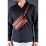 saraci leather craft Hakiki Deri Erkek Çanta, Askılı, Çapraz ve El Kullanımlı, Fermuarlı