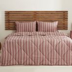 Sarah Anderson Barlet Tek Kişilik Comfort Set/Uyku Seti Çizgili Bordo