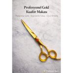 SARAH Profesyonel Gold Kuaför Makası – Paslanmaz Çelik, Ultra Keskin Berber & Saç Kesim Makası