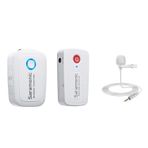 Saramonic Blink500 B1W Kar Beyazı Ultra Kompakt 2,4 GHz Kablosuz Mikrofon Sistemi, DSLR Kamera, Aynasız ve Akıllı Telefon Youtube Kayıt Vlogging için Lavalier ve Çift Kanallı Alıcı
