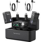 Saramonic Ultra Kablosuz Yaka Mikrofon, 32-Bit Float Kayıt, Zaman Kodu Senkronizasyonu, Gürültü Enge - Renkli