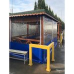 Saran Branda 200 cm x 270 cm Şeffaf Perde Branda Ortası Şeffaf Kenarları Branda Kış Bahçe Perdesi Fermuarlı Tokalı