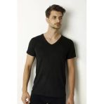 Saran Erkek Penye V Yaka Fanila Atlet 3002 - 3 Adet Siyah 2Xl