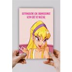 SARANG A5 Defter Winx Stella Üstümdekini Çok Sormuşsunuz Kem Göz Ve Nazar Baskılı (50 SAYFA)