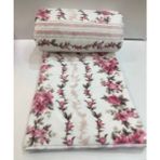 Sarar Bella Çift Kişilik Battaniye Pembe Desenli 200 x 240 cm Yumuşak Polyester Kumaş