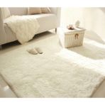 Sarar Peluş Post Peluş Beyaz 80x120 cm Salon Halı