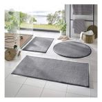 Sarar Post Peluş Banyo Paspas Takımı 3'lü Kaymaz Taban Açık Gri - 70 x 100 cm