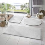 Sarar Post Peluş Banyo Paspas Takımı 3'lü Kaymaz Taban Beyaz - 70 x 100