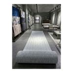 Sarar Svr Dmr Halıcılık Gri Desen Modern Kaymaz Taban Çocuk Odası Salon Hol, Koridor Mutfak Yıkanabilir Jel Kesme Yolluk Halı