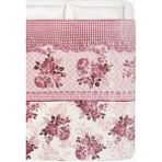 Sarar Wellsoft Çift Kişilik Battaniye 4 Kg - Rosery Beyaz - Gül Kurusu - 200 x 240 cm