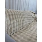 Sarar Yeni Nesil Bubble Peluş Koltuk Örtüsü Pofuduk Yumoş - 175 x 215 cm - Bej