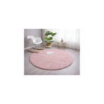 Sarar Yuvarlak Peluş Kaymaz Jel Taban Pudra Pofuduk Halı Yolluk Kilim