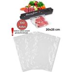 Saravita Vacuum Sealer 100 Adet 20X25 cm Vakum Makinesi Gıda Saklama Poşeti - 20 x 25 cm