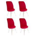 Saray 4 Adet - Bordo Sandalye