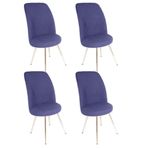 Saray 4 Adet - Lacivert Sandalye