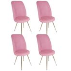 Saray 4 Adet - Pembe Sandalye