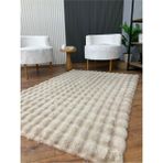 Saraz Halı Bubble Tavşan Post Yumuşacık Tavşan Tüyü Kaymaz Yıkanabilir Kum Beji - 90 x 150 cm