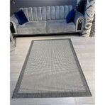 Saraz Halı Sisal Bordürlü Jut Hasır Halı 9213 - 200 x 290 cm - Gri