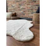 Saraz Halı Tavşan Tüyü Post Peluş Ultra Yumuşak Post Puffy Krem - 120 x 180 cm