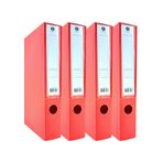 Sarbag Sert Plastik Arşiv Kutusu 24x32x6 cm 4 Adet (Kırmızı)