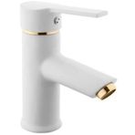 Sardıcı Argus Series Gold Detaylı Beyaz Lavabo Bataryası