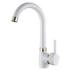Sardıcı Babylon Series Gold Detaylı Beyaz Lavabo Bataryası 5 Yıl Garantili