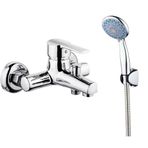 Sardıcı Banyo Bataryası ve Duş Musluğu Seti 150 cm Uzunluğunda Banyo Bataryası