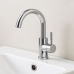 Sardıcı Lavabo Bataryası Musluğu Çift Su Girişli 5 Yıl Garantili Paslanmaz Pirinç Musluk - Krom