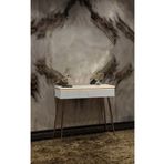 Sare Home Bianco Lake Dresuar Beyaz - Rose Gold