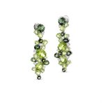 Sare Pırlanta SPKP-0023 Pırlanta Altın Peridot Fantezi Küpe