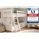 Sare Trade Hernest A Kalite Ranza Çocuk Yatağı 90X200CM,DÜŞME Korumalı Kız Erkek Çocuklar Için YATAK90X200 cm - BEYAZ