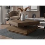 Sare Trade Hernest Modern Kare Orta Sehpa Salon Oturma Odası Sehpası 70X70X34 cm - BEYAZ