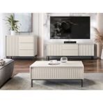 Sare Trade Hernest Modern Tv Ünitesi ve Yaşam Ünitesi - 3 Parça Set - Bej