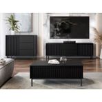 Sare Trade Hernest Modern Tv Ünitesi ve Yaşam Ünitesi - 3 Parça Set - Siyah